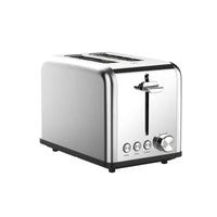 HKM-685523 Stainless Steel Wide Slot 2-Slice Electric Bread Toaster with Even Toasting and Adjustable Settings