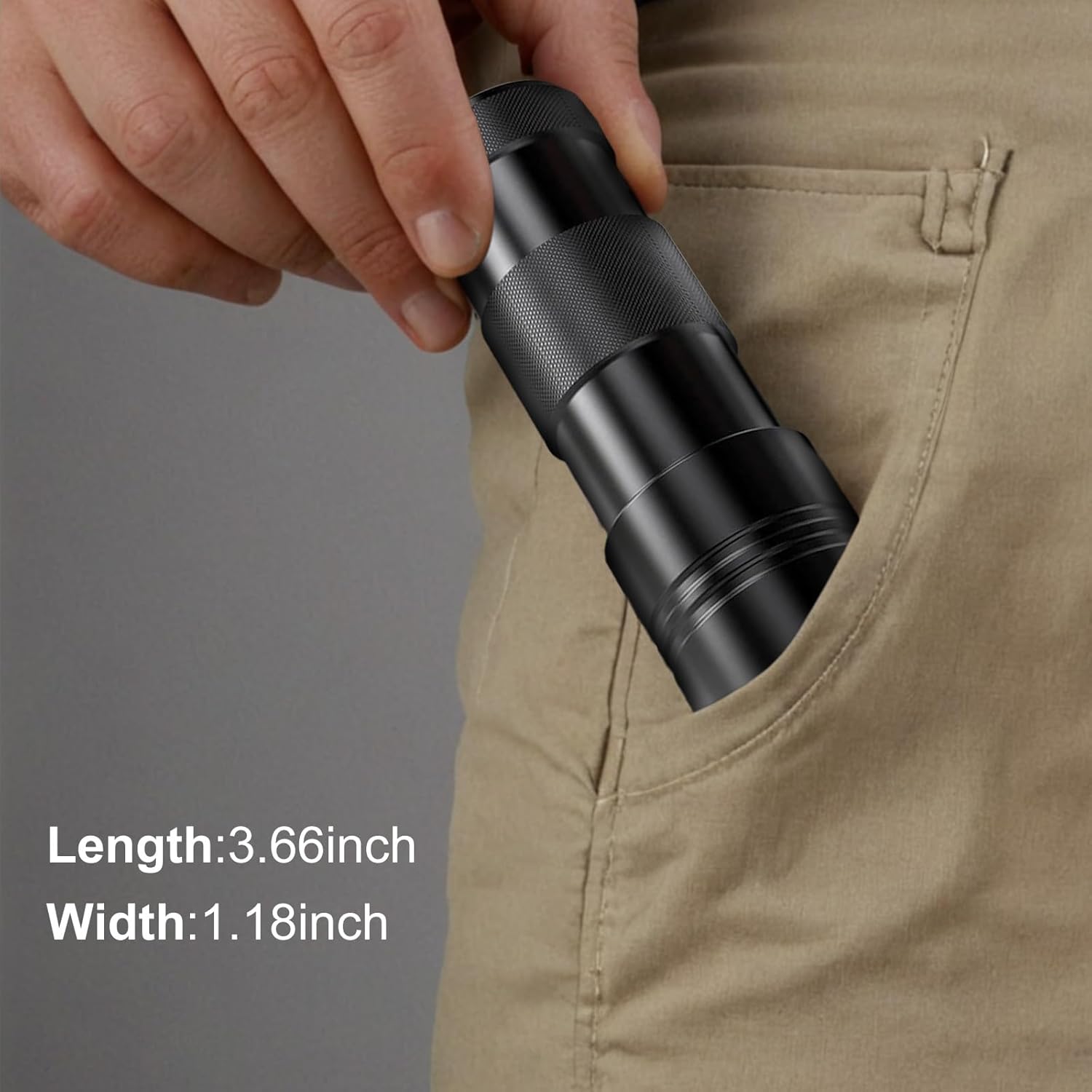HKM-6856765 Mini LED UV Blacklight Flashlight for Detecting Pet Urine Stains, Bed Bugs, and Scorpions - Portable and Waterproof