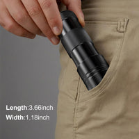 HKM-6856765 Mini LED UV Blacklight Flashlight for Detecting Pet Urine Stains, Bed Bugs, and Scorpions - Portable and Waterproof