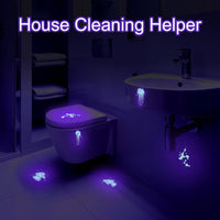 HKM-6856765 Mini LED UV Blacklight Flashlight for Detecting Pet Urine Stains, Bed Bugs, and Scorpions - Portable and Waterproof