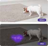 HKM-6856765 Mini LED UV Blacklight Flashlight for Detecting Pet Urine Stains, Bed Bugs, and Scorpions - Portable and Waterproof