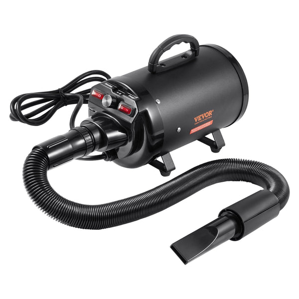 HKM-6857149 Pet Hair Dryer with Adjustable Speed and Temperature Control, 2800W/4.3HP Motor, Includes 4 Nozzles and Extendable Hose