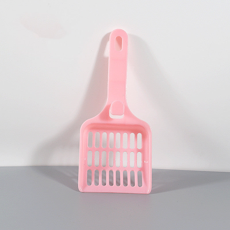 HKM-6860861 Cat Litter Scoop, Durable ABS Plastic, 22.5x9.6x2.4CM, Available in White, Pink, Green, and Blue
