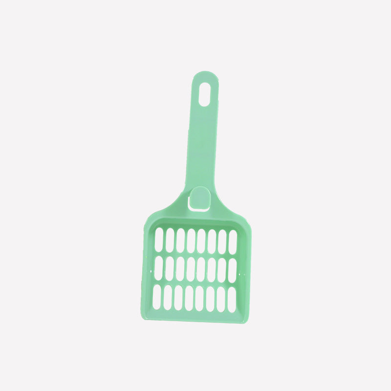 HKM-6860861 Cat Litter Scoop, Durable ABS Plastic, 22.5x9.6x2.4CM, Available in White, Pink, Green, and Blue