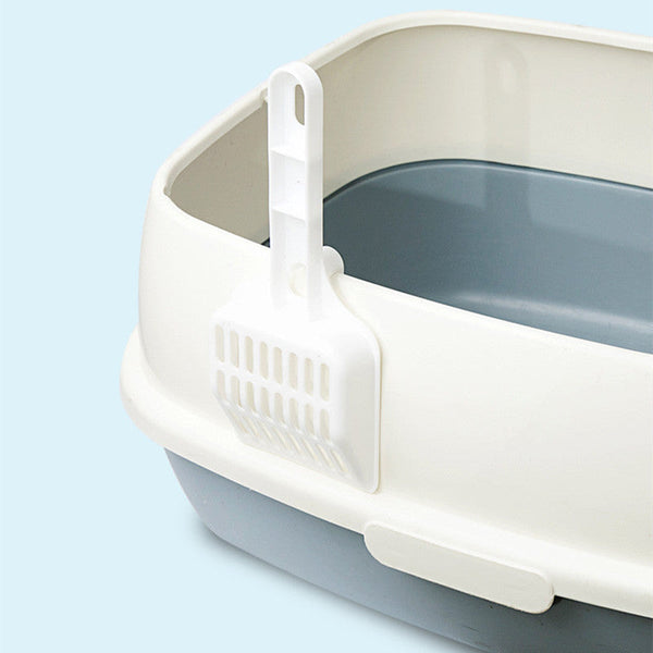 HKM-6860861 Cat Litter Scoop, Durable ABS Plastic, 22.5x9.6x2.4CM, Available in White, Pink, Green, and Blue