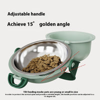HKM-6861245 Portable Folding Outdoor Dog Feeding and Drinking Bowl - Stainless Steel, Various Colors Available