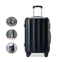 HKM-686163 Stylish and Durable ABS Bayer Carry-on Trolley Luggage Set for Travel