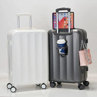 HKM-686163 Stylish and Durable ABS Bayer Carry-on Trolley Luggage Set for Travel