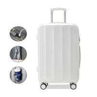 HKM-686163 Stylish and Durable ABS Bayer Carry-on Trolley Luggage Set for Travel