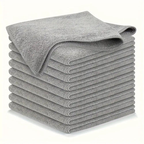HKM-686355 Microfiber Absorbent Cloth for Kitchen, Dishwashing, and Car Cleaning - Solid Color Options in Multiple Sizes