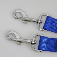 HKM-6864829 Double-Headed Pet Traction Leash - Durable Nylon with Metal Hook - Available in Multiple Colors