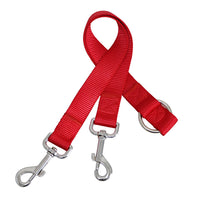 HKM-6864829 Double-Headed Pet Traction Leash - Durable Nylon with Metal Hook - Available in Multiple Colors