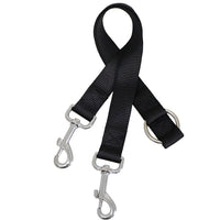 HKM-6864829 Double-Headed Pet Traction Leash - Durable Nylon with Metal Hook - Available in Multiple Colors