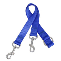 HKM-6864829 Double-Headed Pet Traction Leash - Durable Nylon with Metal Hook - Available in Multiple Colors