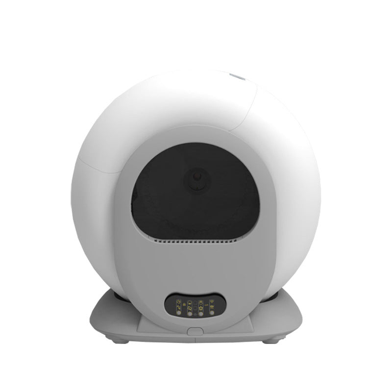 HKM-6865085 Smart Automatic Cat Litter Box with Deodorizing Feature - 9L Capacity, ABS Plastic, 18W Power