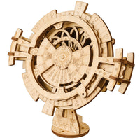 HKM-686611 Hand-Cranked Wooden Film Projector - Mechanical 3D Puzzle for Ages 15 and Up