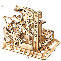 HKM-686611 Hand-Cranked Wooden Film Projector - Mechanical 3D Puzzle for Ages 15 and Up