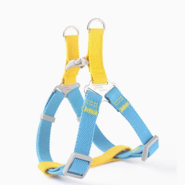 HKM-6866493 Contrast Color Vest-style Chest-back Traction Dog Leash for Pet Safety and Control