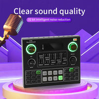 HKM-686675 Professional USB Recording Microphone with Sound Card for Livestream Broadcasting