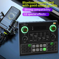 HKM-686675 Professional USB Recording Microphone with Sound Card for Livestream Broadcasting