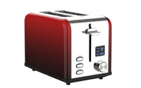 HKM-686675 Stainless Steel 2-Slice Toaster with Automatic Pop-Up and Reheat/Defrost Functions