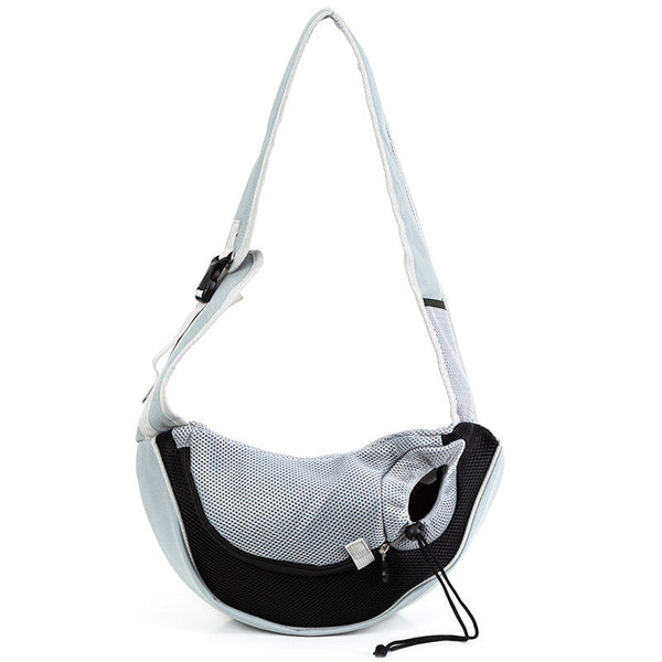 HKM-6867261 Breathable Mesh Crossbody Shoulder Bag for Pets Up to 12 kg