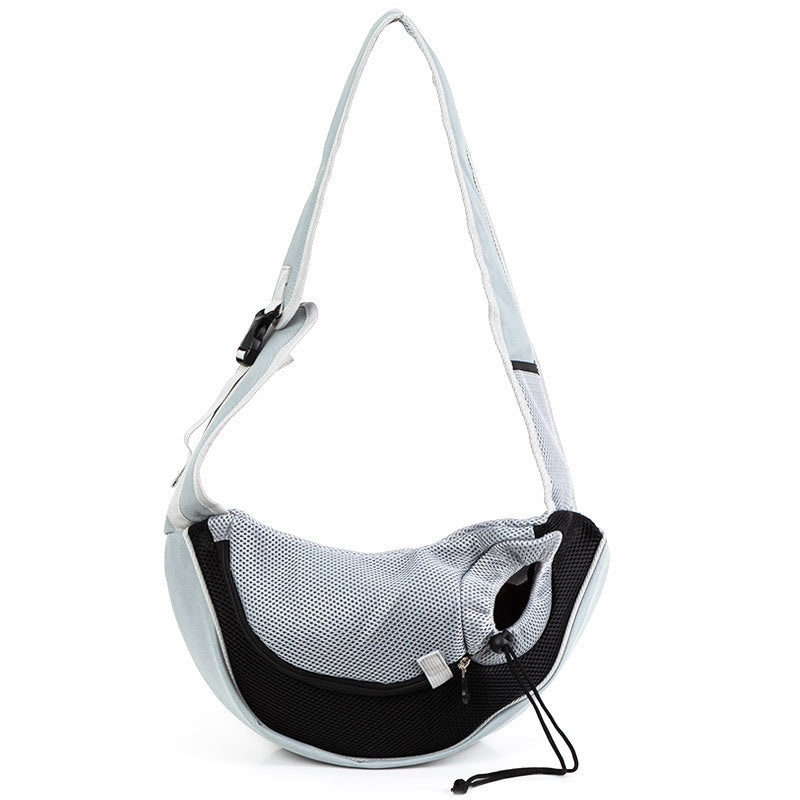 HKM-6867261 Breathable Mesh Crossbody Shoulder Bag for Pets Up to 12 kg