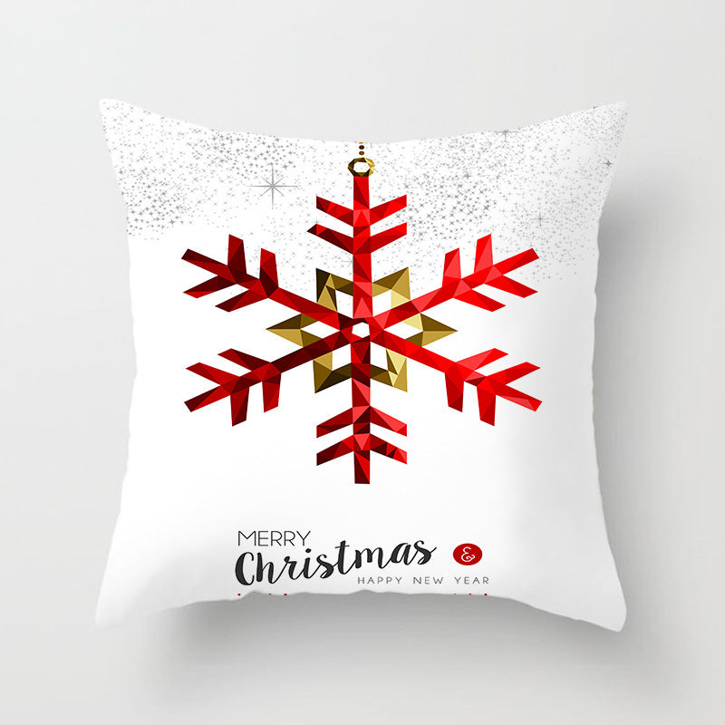 HKM-686739 Christmas-Themed Cushion Pillowcase in Various Colors and Patterns - 45x45cm Polyester