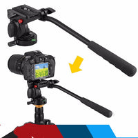 HKM-686803 Aluminum Alloy Tripod for SLR Cameras and DV – 360° Rotation, Quick Release Plate, Lightweight Design