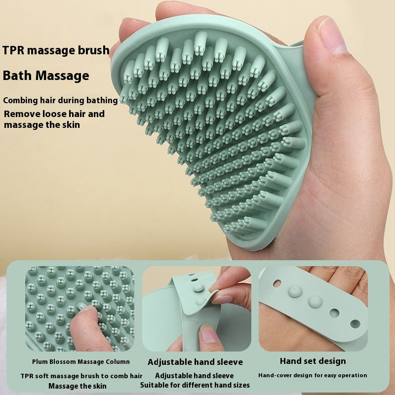 HKM-6868797 Pet Grooming Tool Set with Scissors, Comb, Needle, and Bath Brush