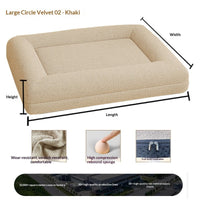 HKM-6869053 Extra-Thick Removable and Washable All-Season Dog Sofa Bed with Plush Sleeping Mat