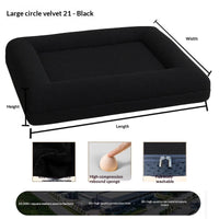 HKM-6869053 Extra-Thick Removable and Washable All-Season Dog Sofa Bed with Plush Sleeping Mat