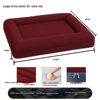 HKM-6869053 Extra-Thick Removable and Washable All-Season Dog Sofa Bed with Plush Sleeping Mat