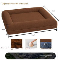 HKM-6869053 Extra-Thick Removable and Washable All-Season Dog Sofa Bed with Plush Sleeping Mat