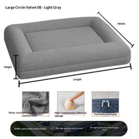 HKM-6869053 Extra-Thick Removable and Washable All-Season Dog Sofa Bed with Plush Sleeping Mat