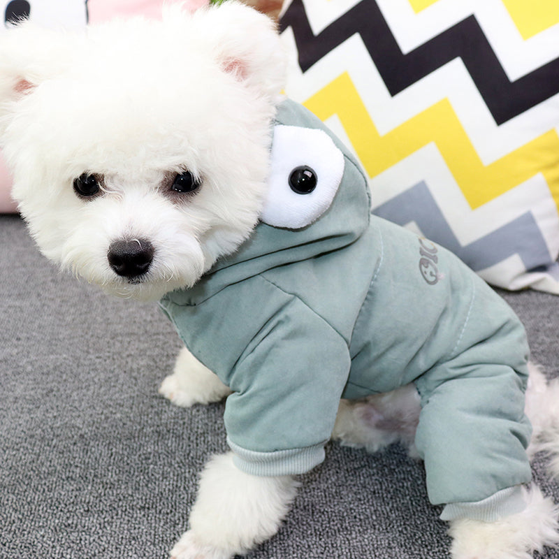 HKM-6869181 Cozy Blue Polyester Pet Clothing for Small Dogs and Cats