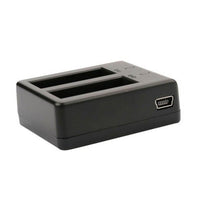 HKM-686995 Dual Charger for EKEN H9 H9R H3R H8PRO H8R & SJCAM SJ4000 SJ5000 - Compact 1050mAh Battery Charging Station