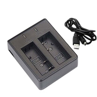 HKM-686995 Dual Charger for EKEN H9 H9R H3R H8PRO H8R & SJCAM SJ4000 SJ5000 - Compact 1050mAh Battery Charging Station