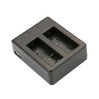 HKM-686995 Dual Charger for EKEN H9 H9R H3R H8PRO H8R & SJCAM SJ4000 SJ5000 - Compact 1050mAh Battery Charging Station