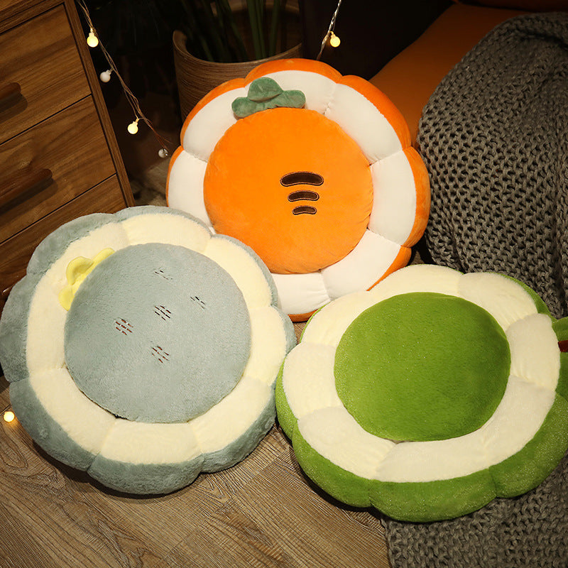 HKM-686995 Plush Round Cushion for Office, Bedroom, Living Room – Multiple Adorable Designs