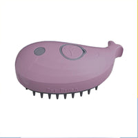 HKM-6872253 3-in-1 Whale-Shaped Cat Steam Brush for Grooming, De-Shedding, and Massage
