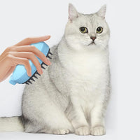 HKM-6872253 3-in-1 Whale-Shaped Cat Steam Brush for Grooming, De-Shedding, and Massage