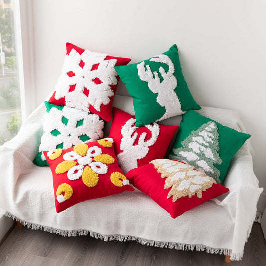 HKM-687251 Christmas-Themed Decorative Pillow Covers in Various Festive Designs and Colors, 45x45cm