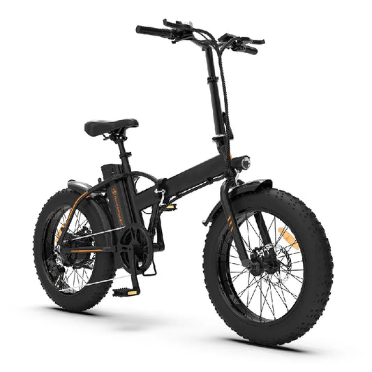 HKM-687251 Fat Tire Folding Electric Bike with Rear Hub Motor, 36V 500W, Removable 13Ah Battery, 7 Speed Gear System