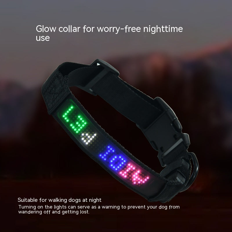 HKM-6872765 Smart LED Dog Harness with Mobile App Control and Customizable Tracking in Multiple Sizes