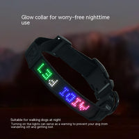 HKM-6872765 Smart LED Dog Harness with Mobile App Control and Customizable Tracking in Multiple Sizes
