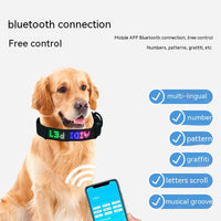 HKM-6872765 Smart LED Dog Harness with Mobile App Control and Customizable Tracking in Multiple Sizes
