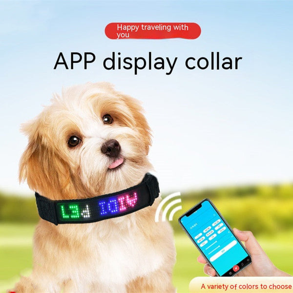 HKM-6872765 Smart LED Dog Harness with Mobile App Control and Customizable Tracking in Multiple Sizes