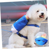 HKM-6873021 Adjustable Dog Backpack Harness for Small Pets - Portable Travel Bag with Leash for Outdoor Adventures