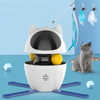 HKM-6874557 Automatic Smart Cat Toy with Spill Ball and Telescopic Rod Set